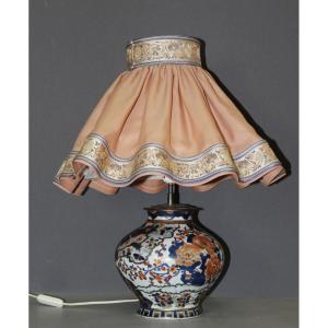 Vase Imari XIXe Monté en Lampe