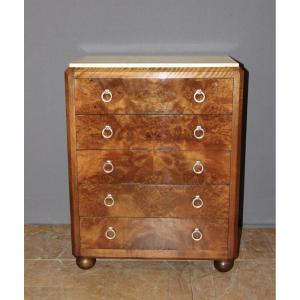 Commode Art Déco en Noyer vers 1930