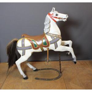Carved Wooden Carousel Horse, Circa 1900
