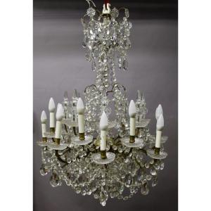 16-light Chandelier With Pendants, 85 Cm In Diameter