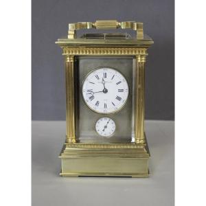 Travel Clock, Gilded Bronze, By Bailly Whihel Lyon