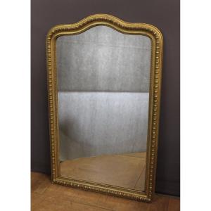 Large 19th-century Gilded Stucco Mirror