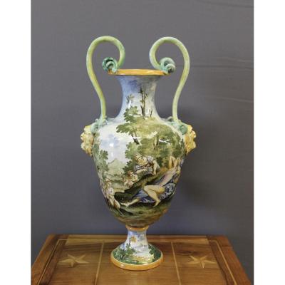 Grand Vase Italien De Style Renaissance