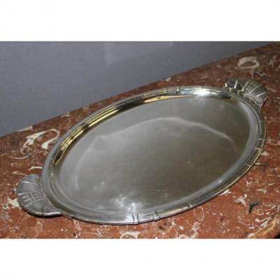 Art Deco Period Silver Metal Tray