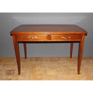 Mahogany Art Nouveau Flat Desk