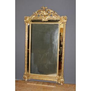 Miroir  à Pareclose De Style Louis XV d'époque Napoléon III