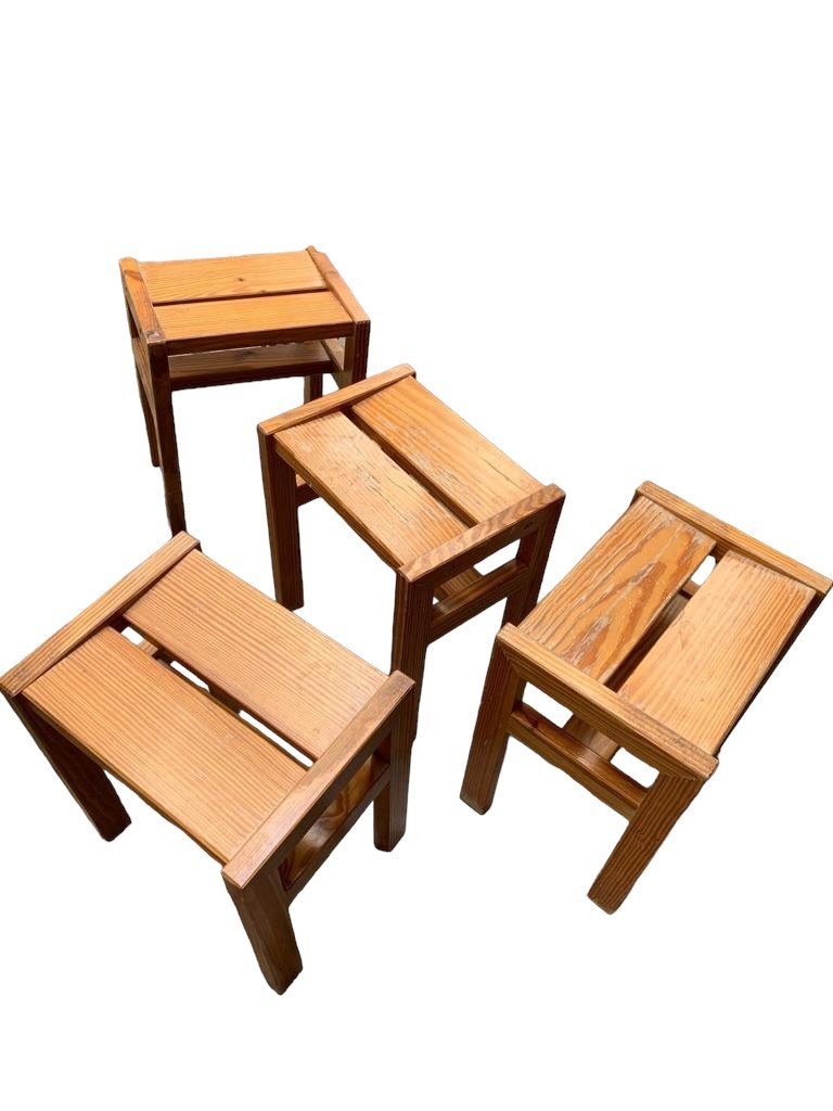 André Sornay, 1960 Series Of Four Stools