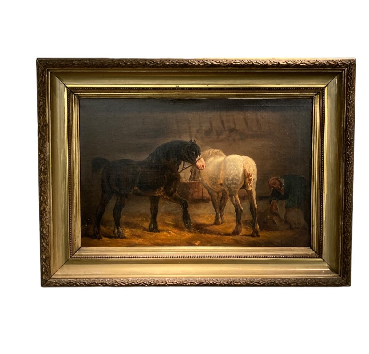 « chevaux à L’écurie » D’après Dubuisson 1882