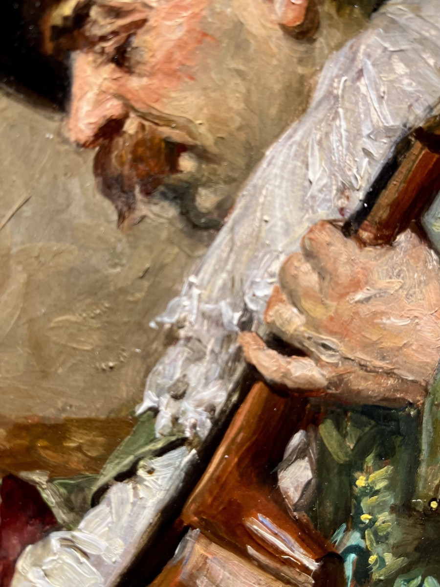 Ferdinand ROYBET (1840-1920)  Le violoncelliste-photo-4