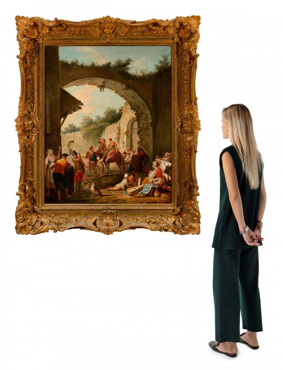 Popular Scene, Circa 1770 - Pietro Fabris (1740 To 1792)-photo-2