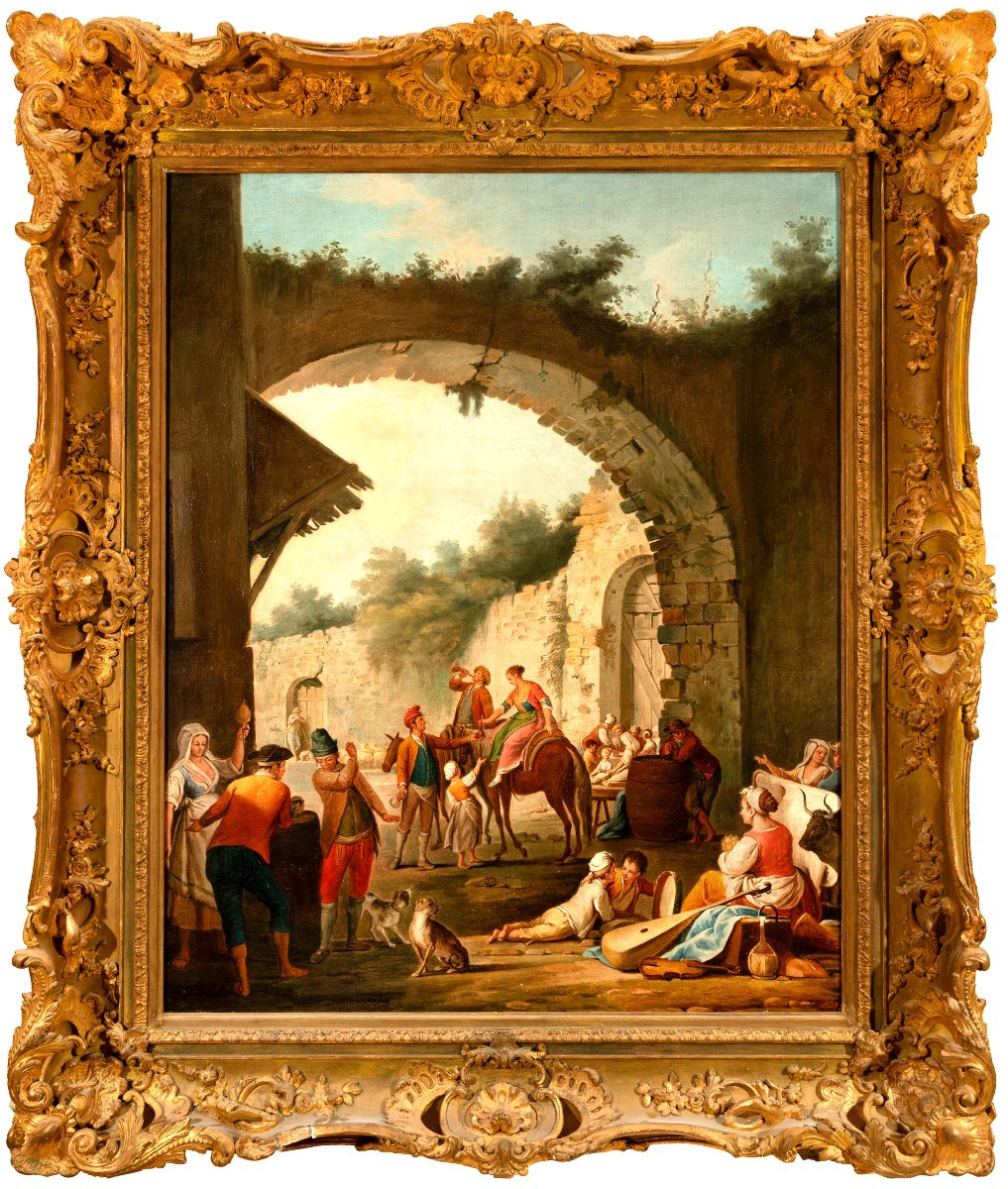 Popular Scene, Circa 1770 - Pietro Fabris (1740 To 1792)