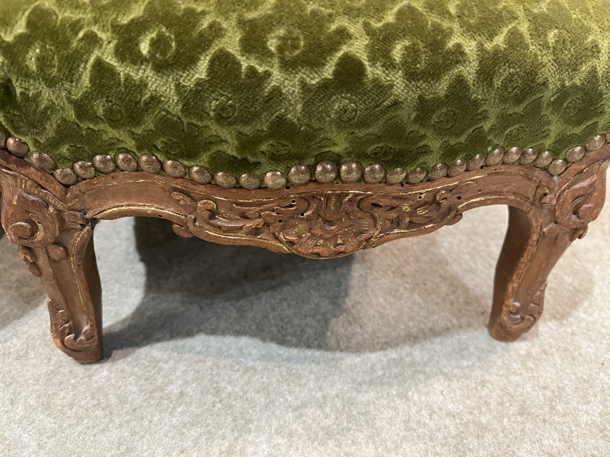 Pair Of Louis XV Style Stools - 19th Century -photo-1