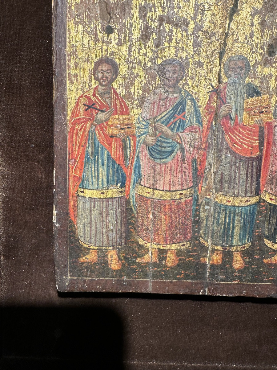 19th Century - Icon On A Gold Background - 19th Century-photo-2