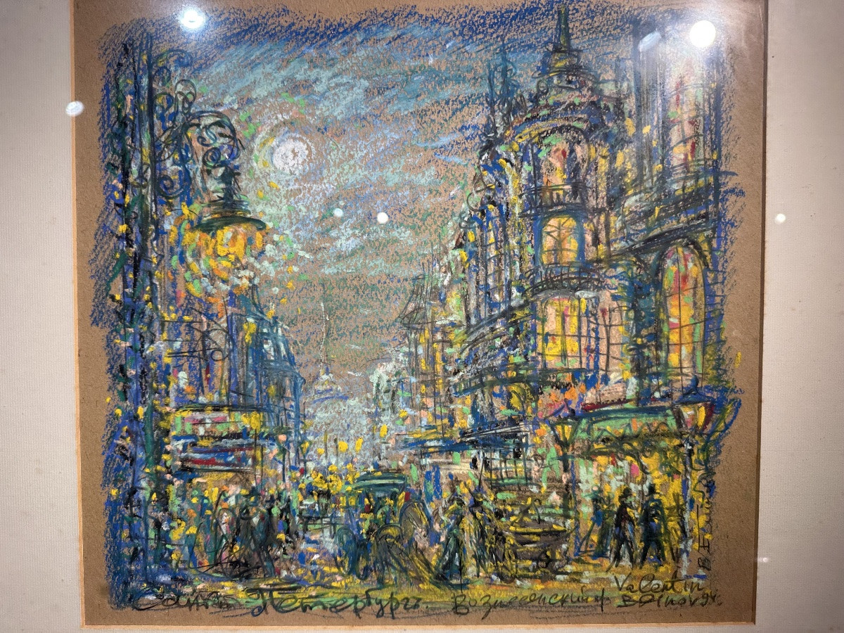 Valentin Blinov (né en Russie en 1944) Souvenir de Paris – Boulevard Montmartre-photo-2