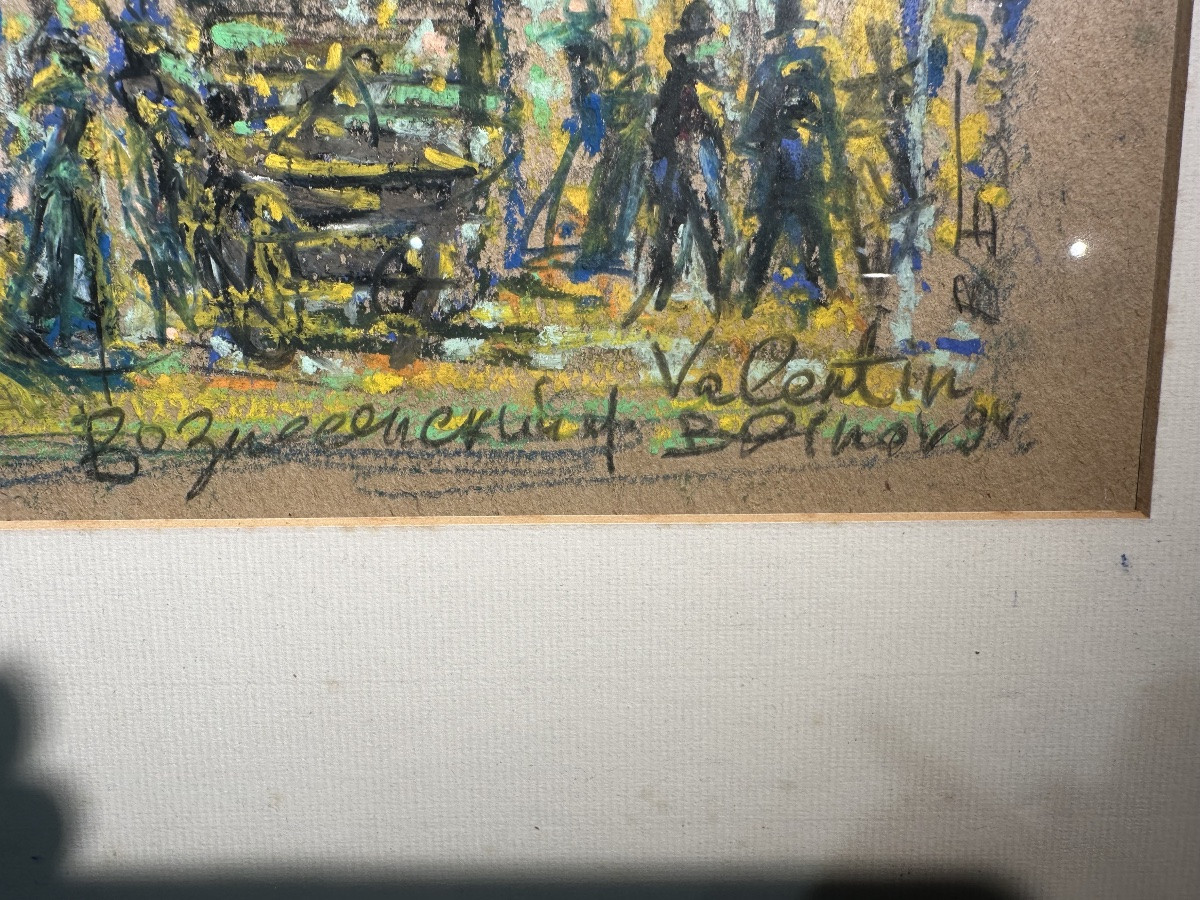 Valentin Blinov (né en Russie en 1944) Souvenir de Paris – Boulevard Montmartre-photo-4