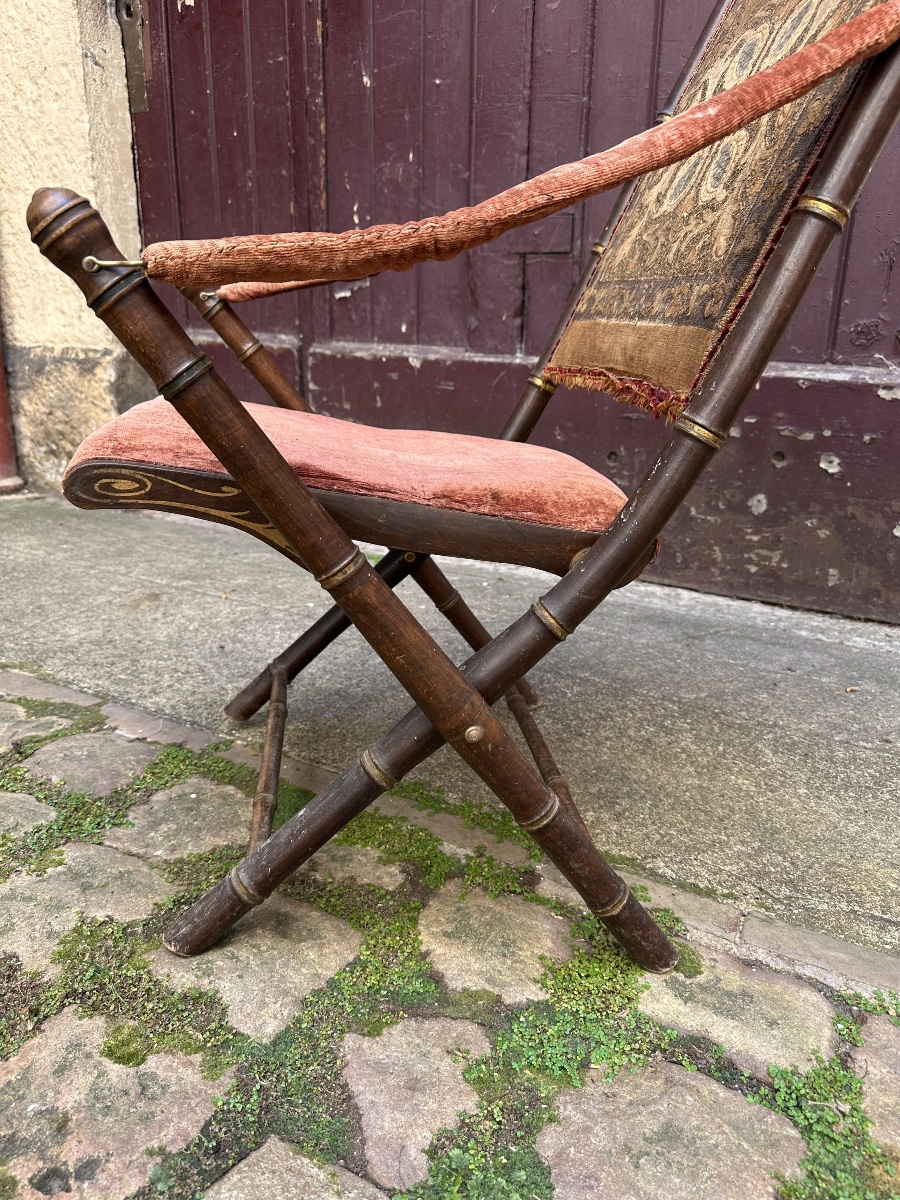Madeleine Castaing Fauteuil de campagne, pliant-photo-4