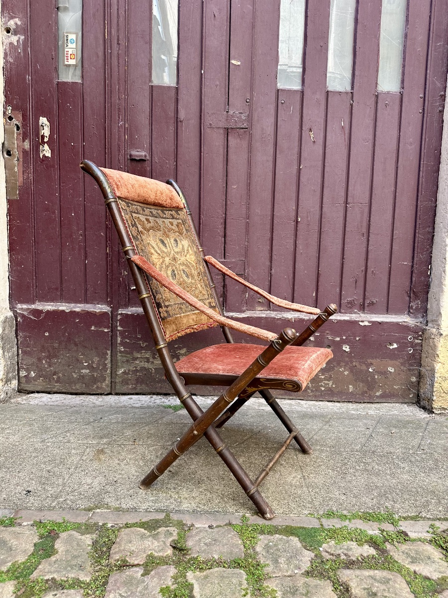 Madeleine Castaing Fauteuil de campagne, pliant