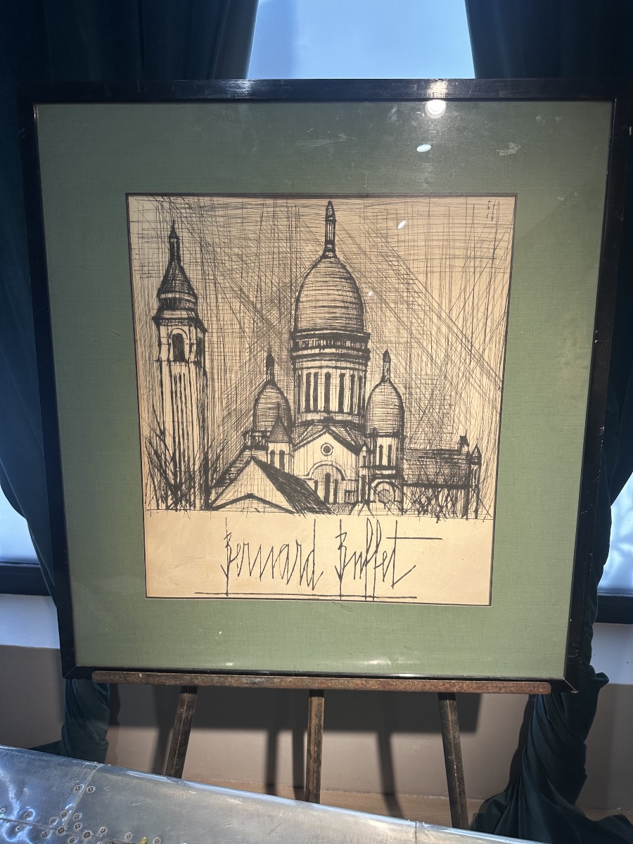 BERNARD BUFFET (1928-1999)  Le Sacré-Cœur, Montmartre, Paris – 1957-photo-2