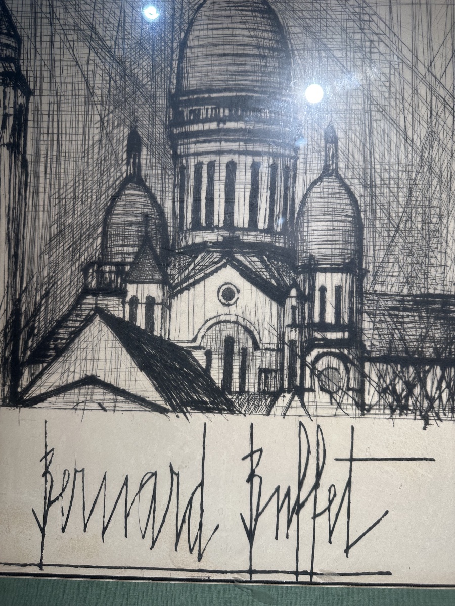 BERNARD BUFFET (1928-1999)  Le Sacré-Cœur, Montmartre, Paris – 1957-photo-3