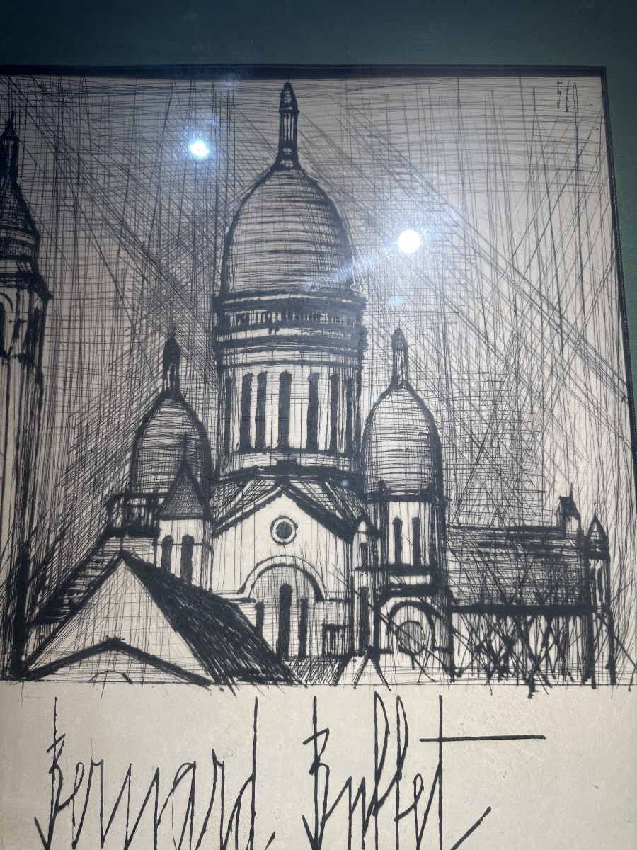 BERNARD BUFFET (1928-1999)  Le Sacré-Cœur, Montmartre, Paris – 1957-photo-4