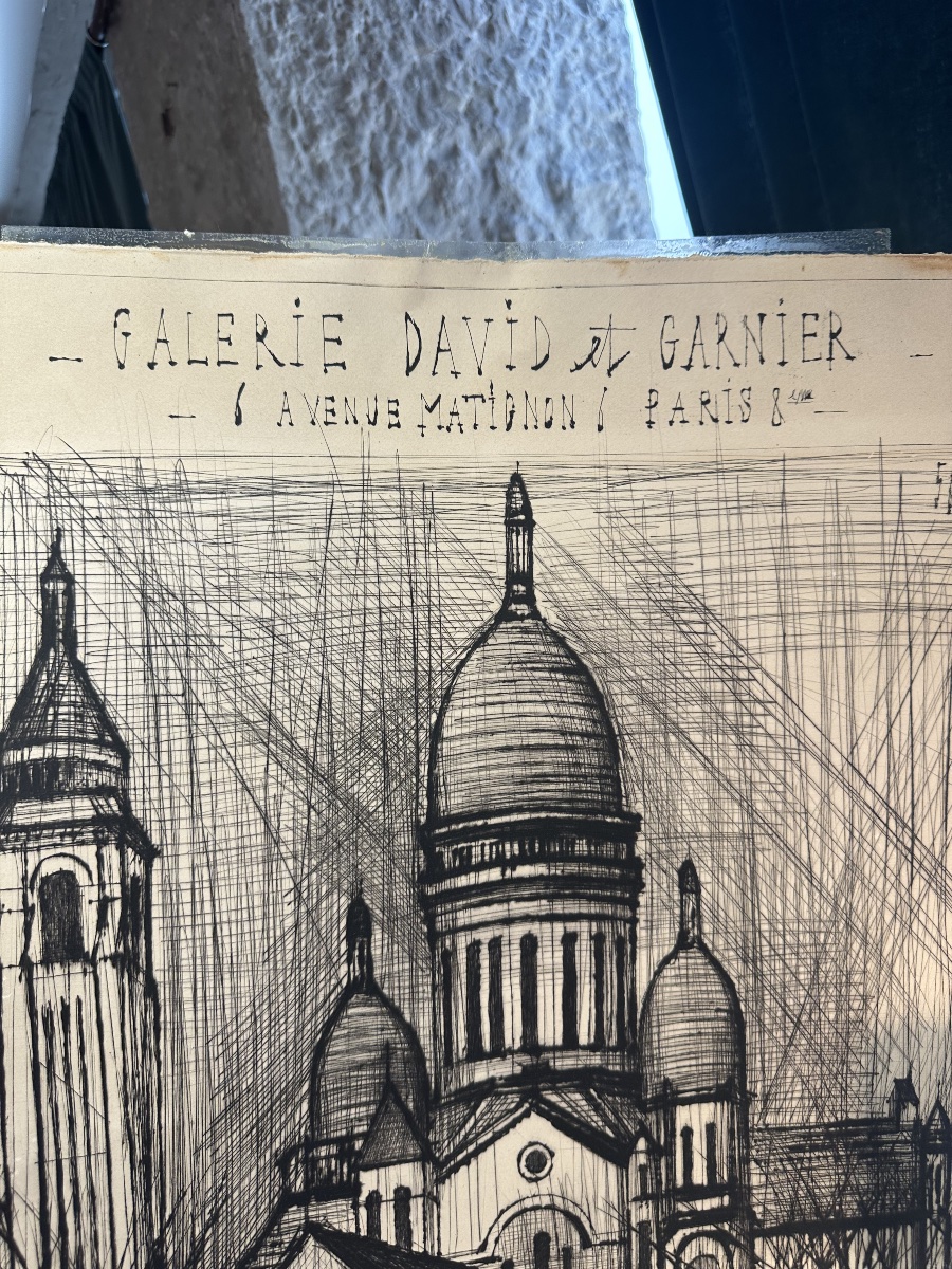 BERNARD BUFFET (1928-1999)  Le Sacré-Cœur, Montmartre, Paris – 1957-photo-5