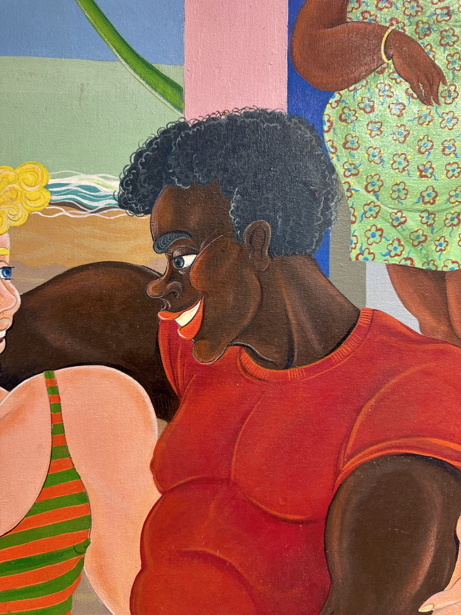 Couple enlacé dans un jardin tropical – Fortaleza (Brésil), 1983-photo-3
