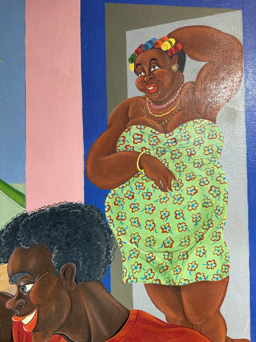Couple enlacé dans un jardin tropical – Fortaleza (Brésil), 1983-photo-4