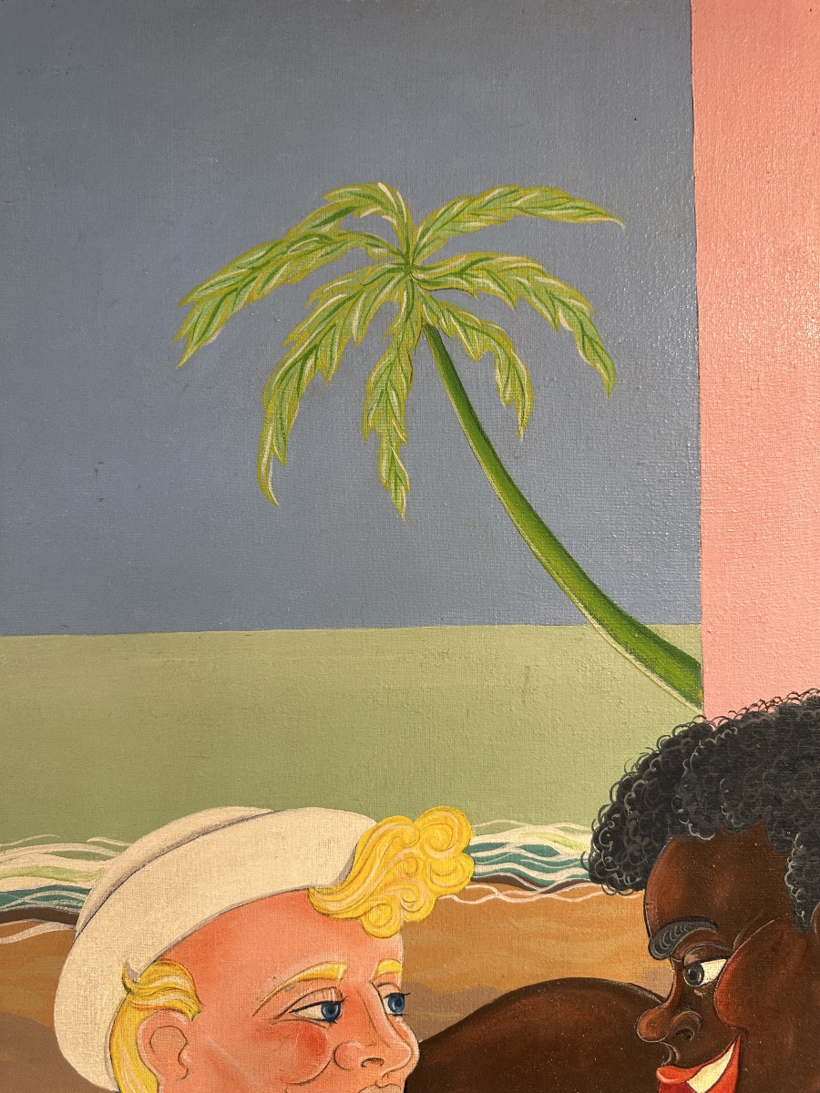 Couple enlacé dans un jardin tropical – Fortaleza (Brésil), 1983-photo-2