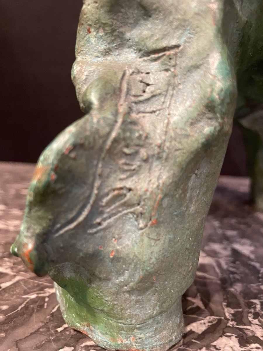 Gambino J.f. (attr), Sculpture Terracotta, Signed, Ca 2000-photo-2