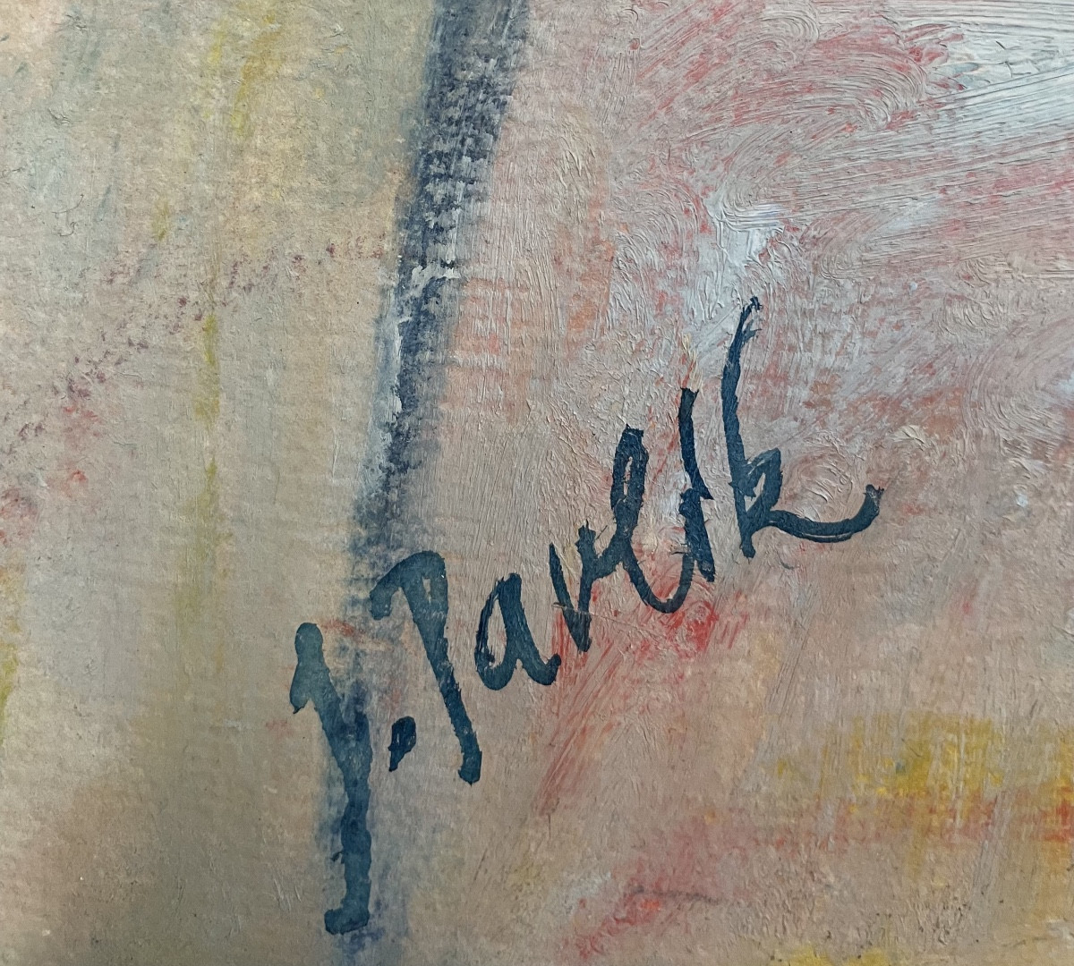 V. Pavlík (1901-1966), Bouquet de tournesols, hsc, Signé, ca 1950, dim:77x72,5 Cm , encadré-photo-6