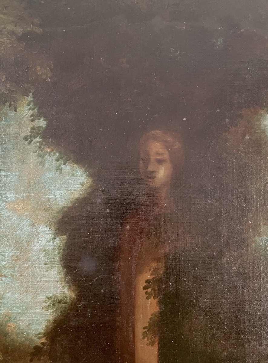 French School, 18th Century, In The Style Of F. Boucher, Oil/canvas Mounted/panel 114x147 Cm-photo-4