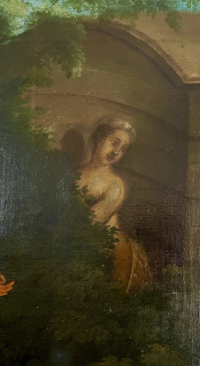 French School, 18th Century, In The Style Of F. Boucher, Oil/canvas Mounted/panel 114x147 Cm-photo-5