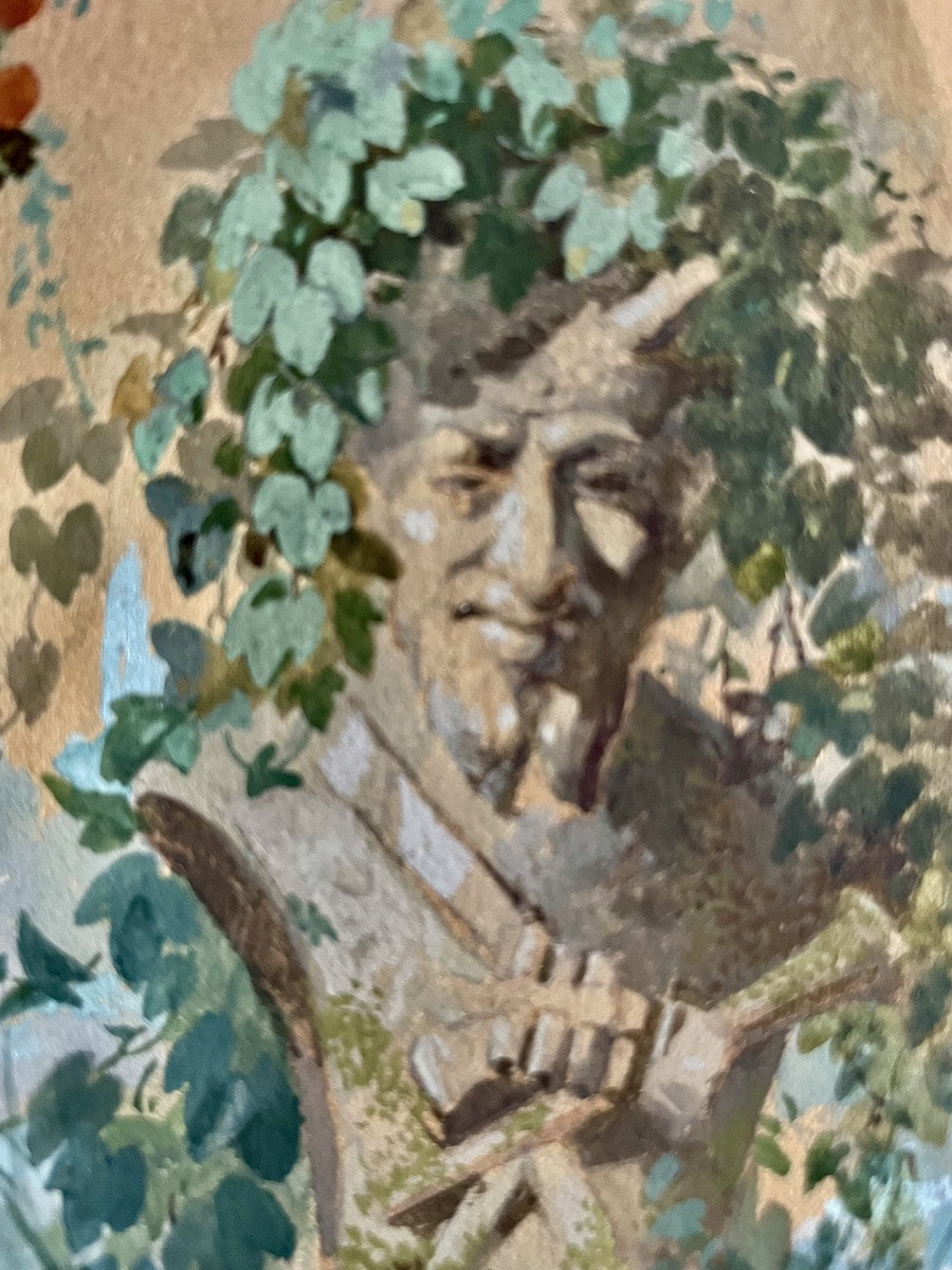 Edouard Pourchet (1839-1888), Still Life With Roses, Fine Watercolor, Signed, 1873, Framed -photo-3