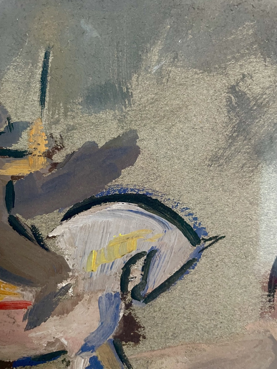 André Lhote (1885-1962), The Horsemen, Oil On Paper, Signed Al, Dated (19)36, Framed -photo-4