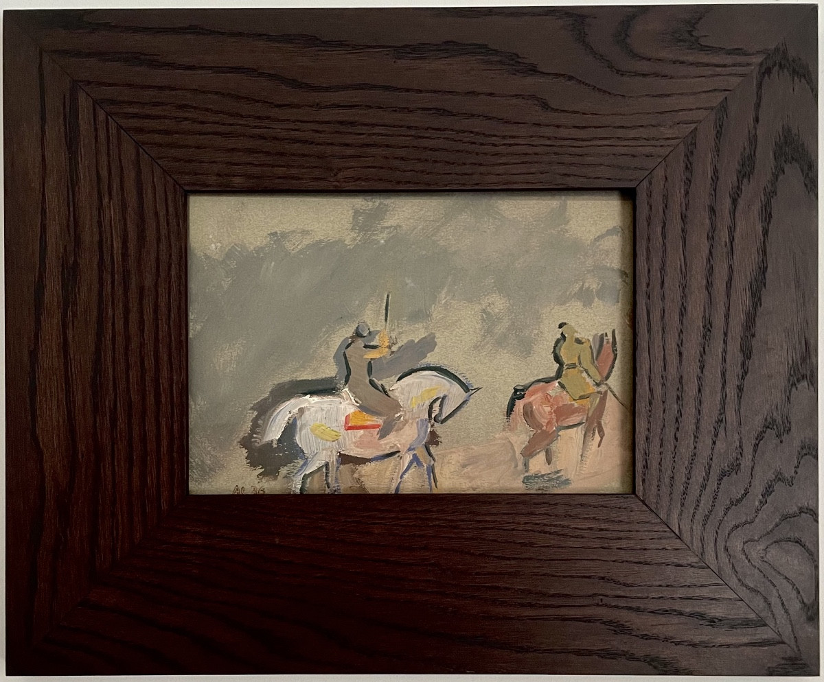 André Lhote (1885-1962), The Horsemen, Oil On Paper, Signed Al, Dated (19)36, Framed 