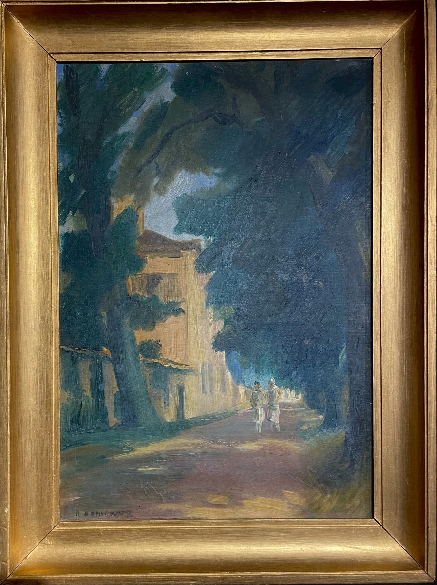 Raoul Domenjoz (1896-1978), Untitled, Oil On Canvas, Signed, Ca. 1955, Dimensions: 55 X 39 Cm, Framed