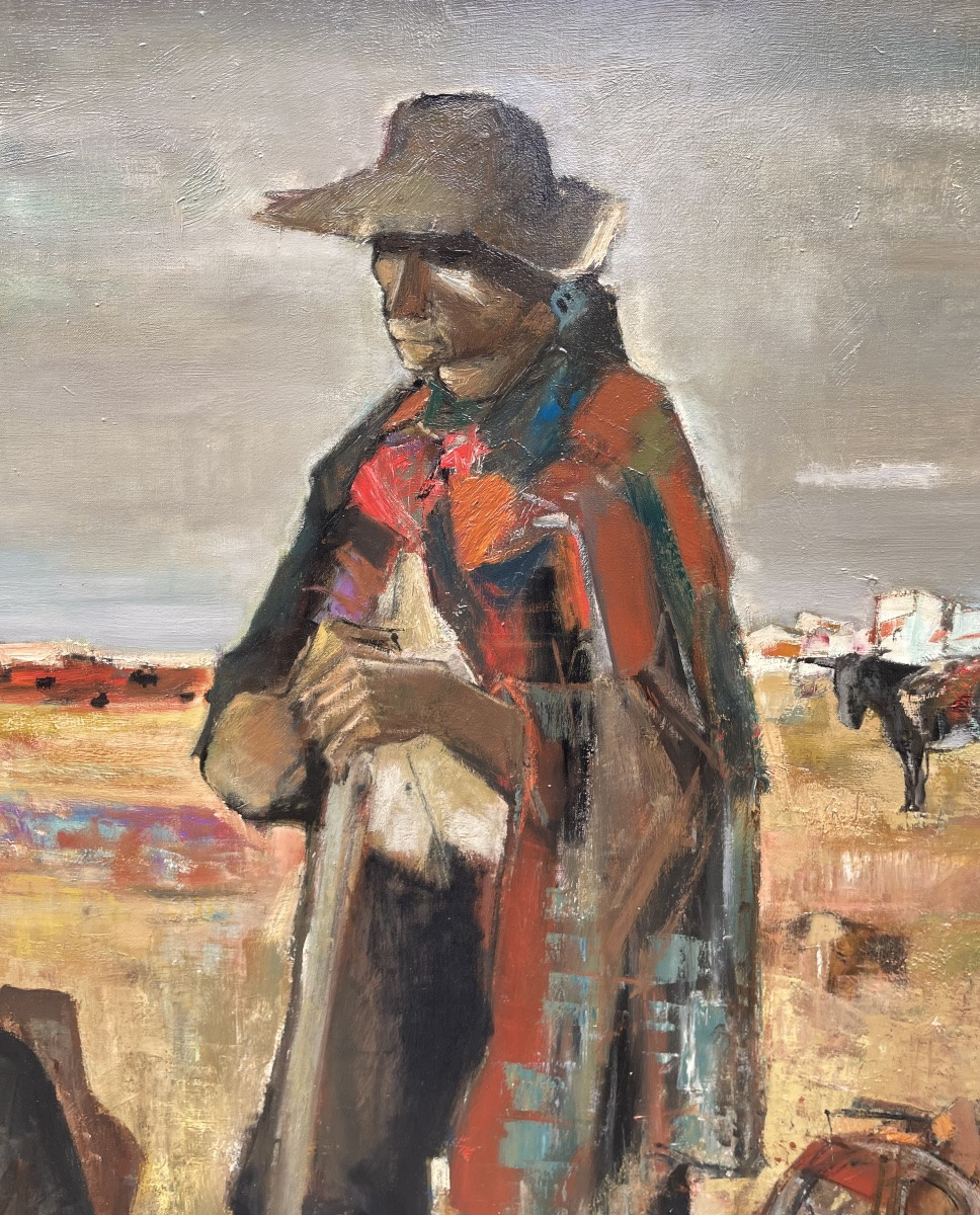 Marcel Cramoysan (1915-2007), Large Oil On Canvas, Signed, Ca1960, Size: 118x145 Cm, Framed-photo-3
