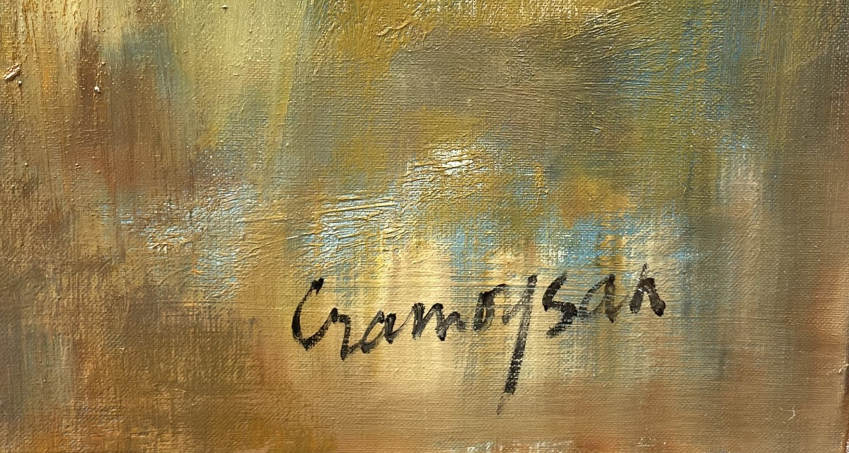 Marcel Cramoysan (1915-2007), Large Oil On Canvas, Signed, Ca1960, Size: 118x145 Cm, Framed-photo-6