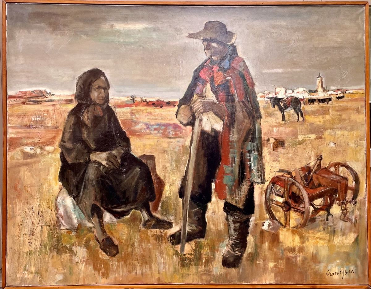 Marcel Cramoysan (1915-2007), Large Oil On Canvas, Signed, Ca1960, Size: 118x145 Cm, Framed-photo-7