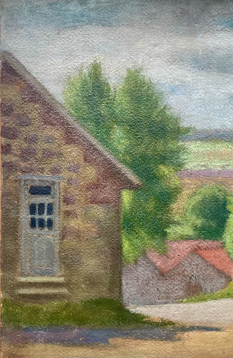 Jacob Markiel(1911-2006), huile/panneau, signée,1950, École franco-polonaise, dim. 41x49 cm-photo-4