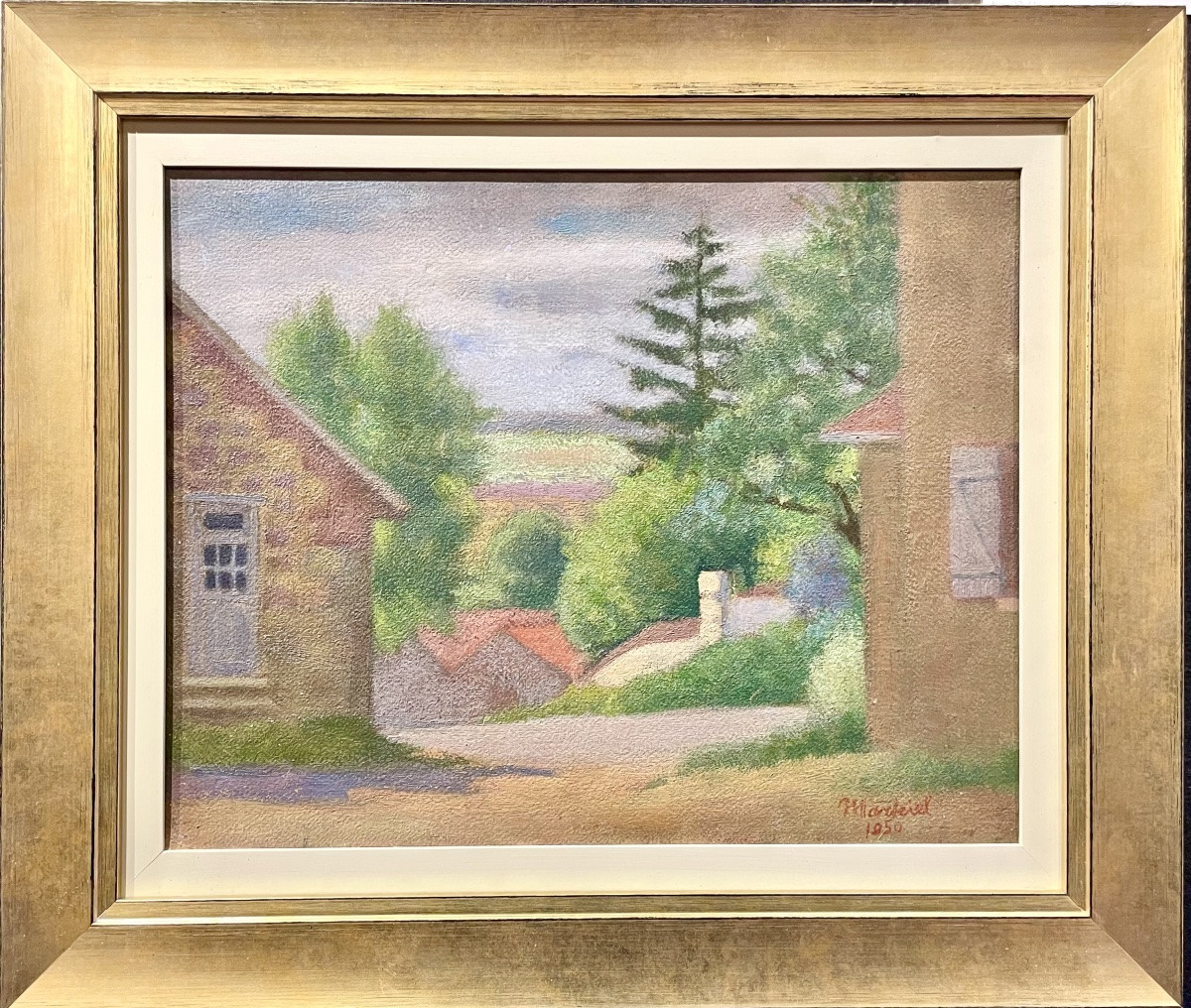 Jacob Markiel(1911-2006), huile/panneau, signée,1950, École franco-polonaise, dim. 41x49 cm-photo-8