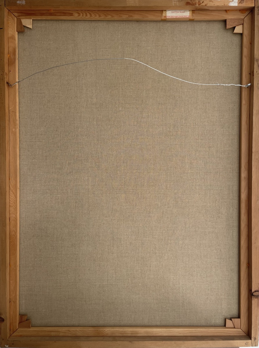 Christine Bacheler-Nisbet (1902-1990), huile sur toile, signée, ca 1970, dim:102x76cm, encadrée-photo-7