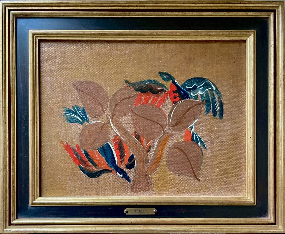 Raoul Dufy (1877–1953), *the Tree With Birds*, Oil On Canvas, Ca. 1924, Certificate Of Authenticity, 41 X 50 Cm, Framed-photo-7