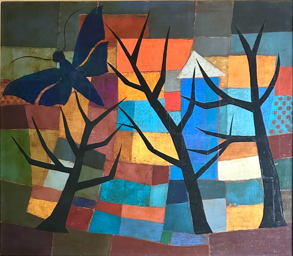 Jean Emile Oosterlynck (1915-1995), huile sur toile, signée, 1971, Ecole belge, dim: 70x80 cm.-photo-4
