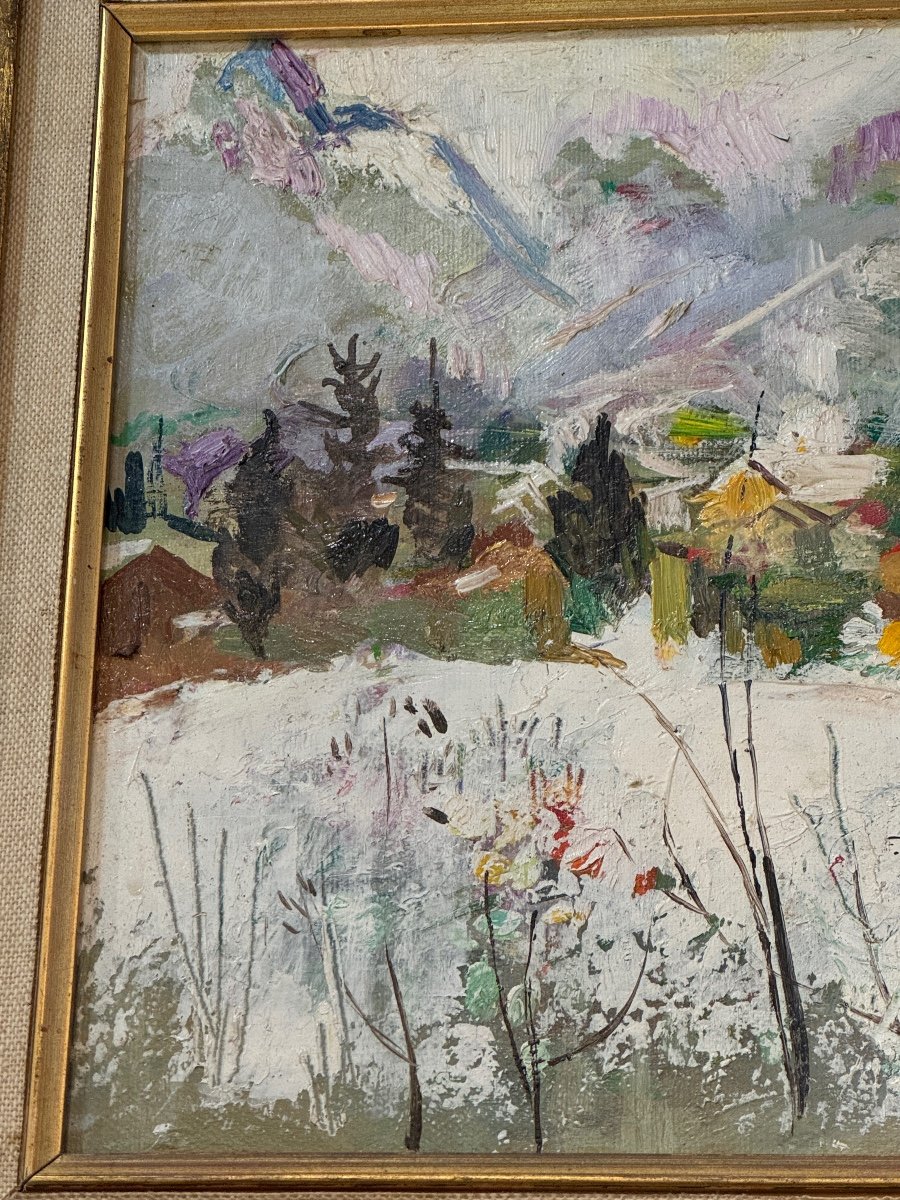 Tableau Huile Sur Toile Paysages Par Irene Pages-photo-3