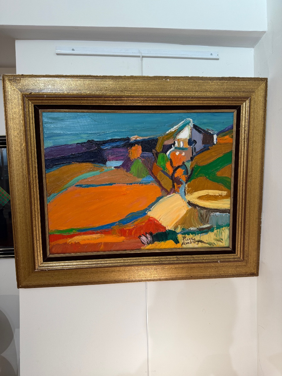 Landscape Of Provence By Pierre Ambrogiani 1907-1985-photo-1
