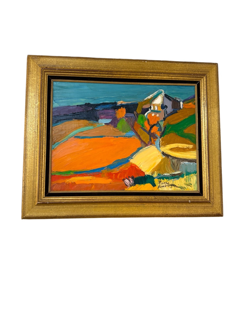 Landscape Of Provence By Pierre Ambrogiani 1907-1985