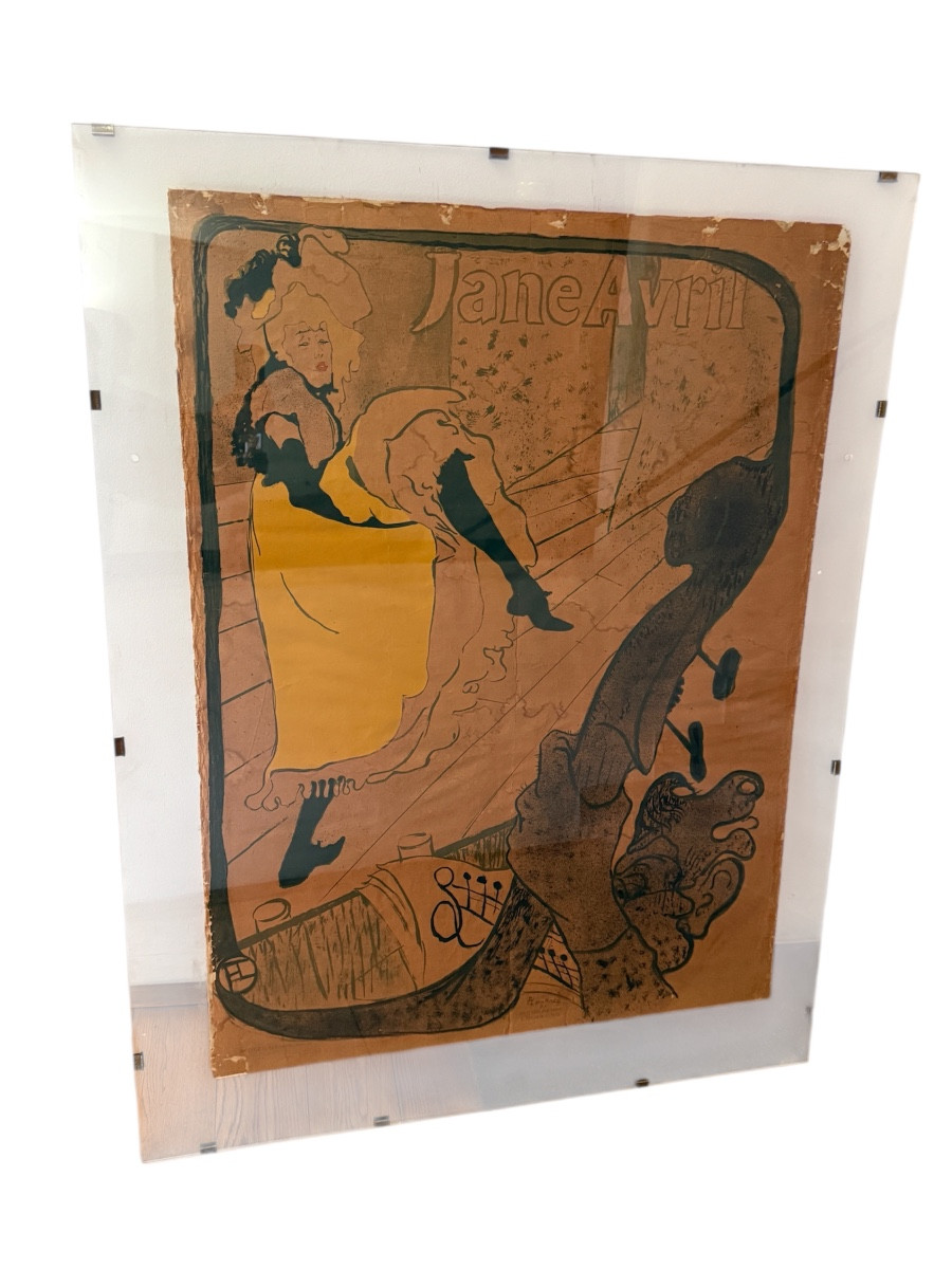 Color Poster On Jane Avril Paper By Henri De Toulouse Lautrec 