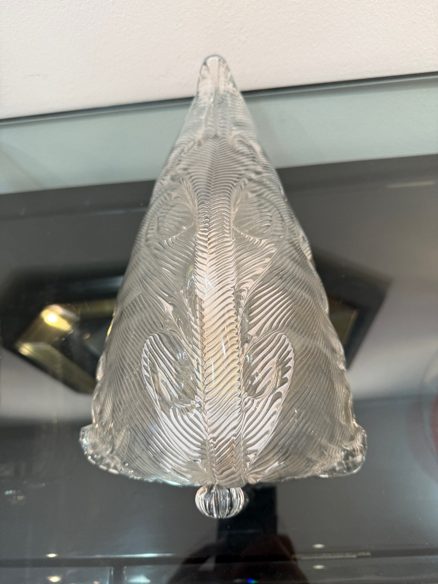 Paire d’appliques en verre de Murano – Élégance artisanale italienne-photo-2