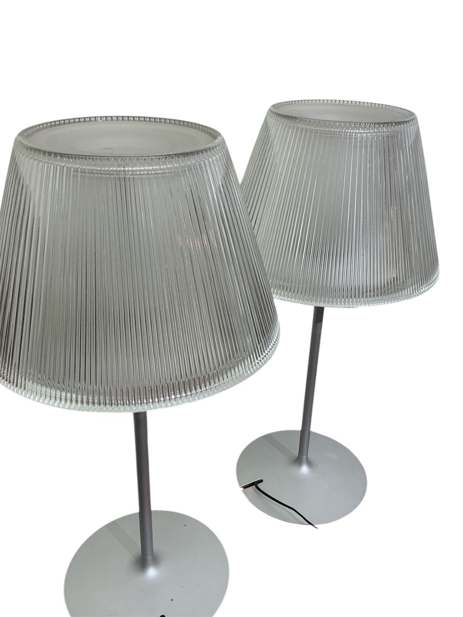 Pair Of Romeo Moon T1 Lamps By Philippe Starck For Flos-photo-2